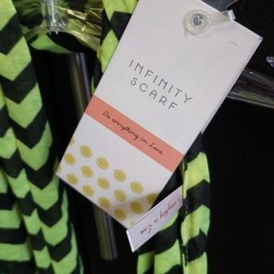 Do Everything in Love striped infinity scarf